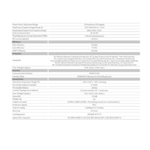 Deye 8KW Three Phase - DY-8K-P3 side profile | NZ Depot