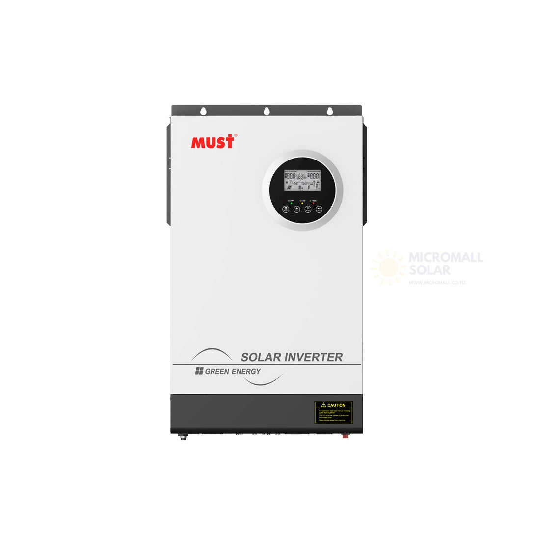 Mustpower PV18-3024 PRO 24V 3000W High Frequency Off Grid Solar Inverter (installed view) Mustpower PV18-3024 PRO 24V - PV18-3024PRO installed view | NZ Depot