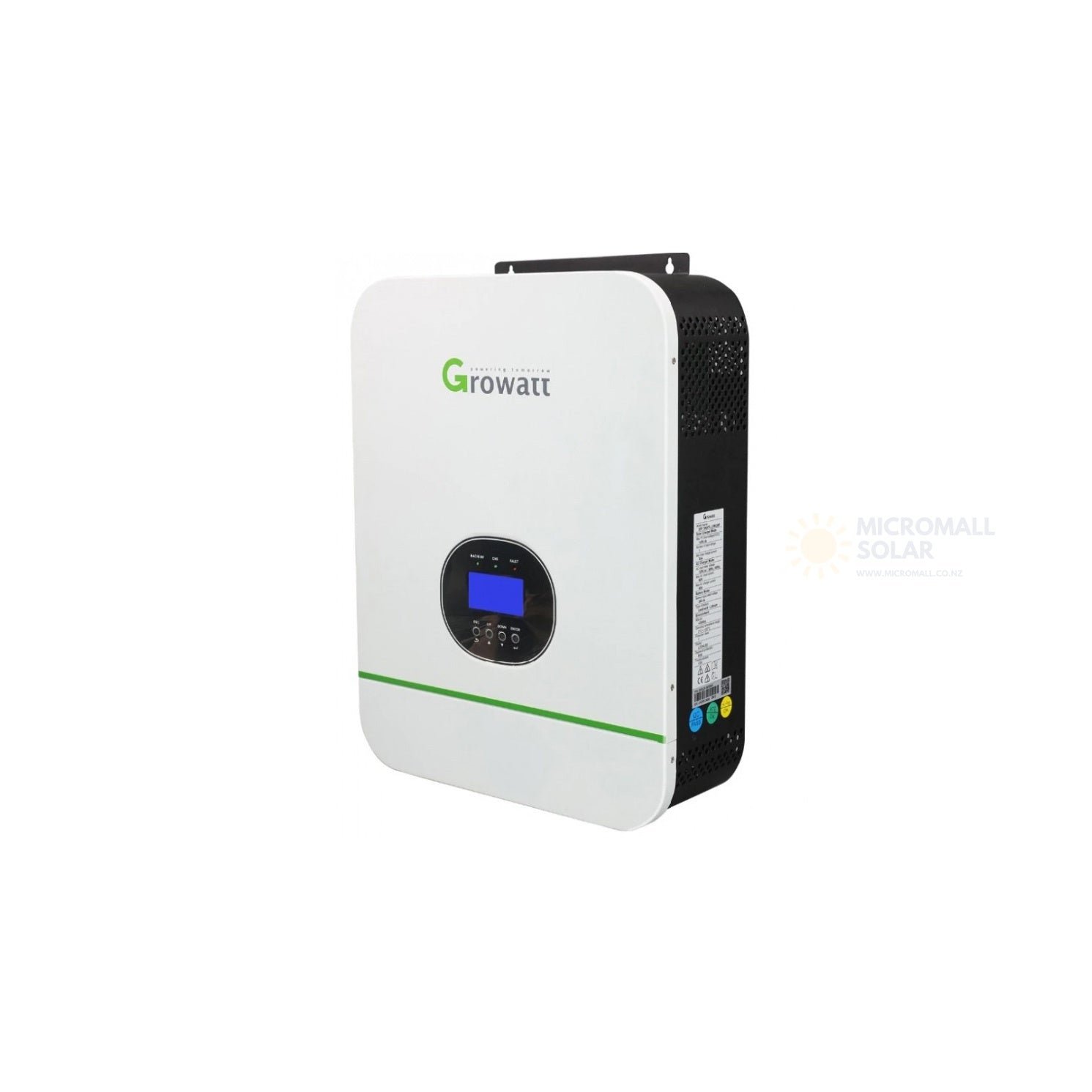 Growatt SPF 3000TL HVM-24 Hybrid Charger Inverter 3kW 24V (detail view) Growatt SPF 3000TL HVM-24 - SPF3000TL detail view | NZ Depot