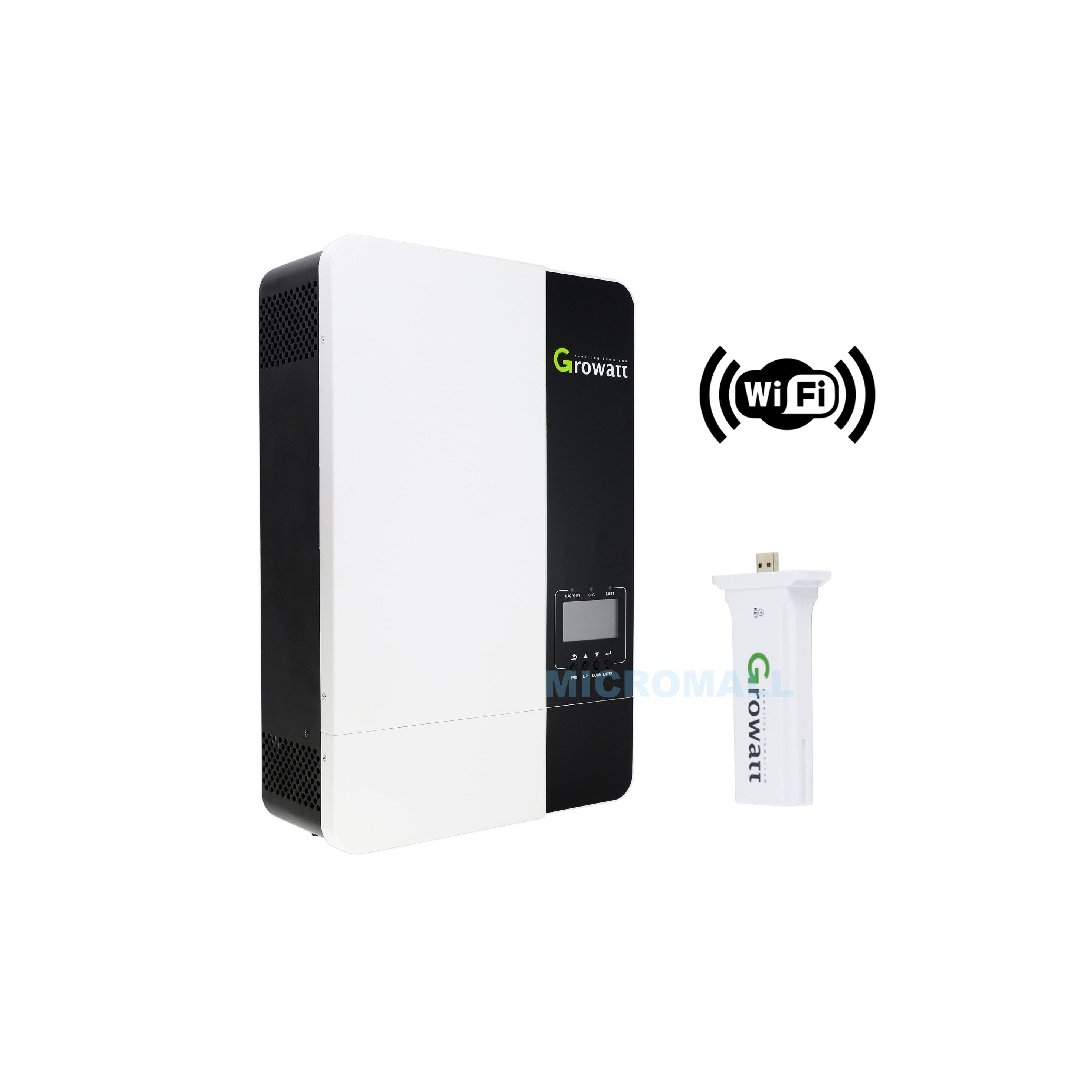 GROWATT SPF 5000ES 48V 5000W HYBRID Charger Inverter (side profile) GROWATT SPF 5000ES 48V - SPF5000ES side profile | NZ Depot