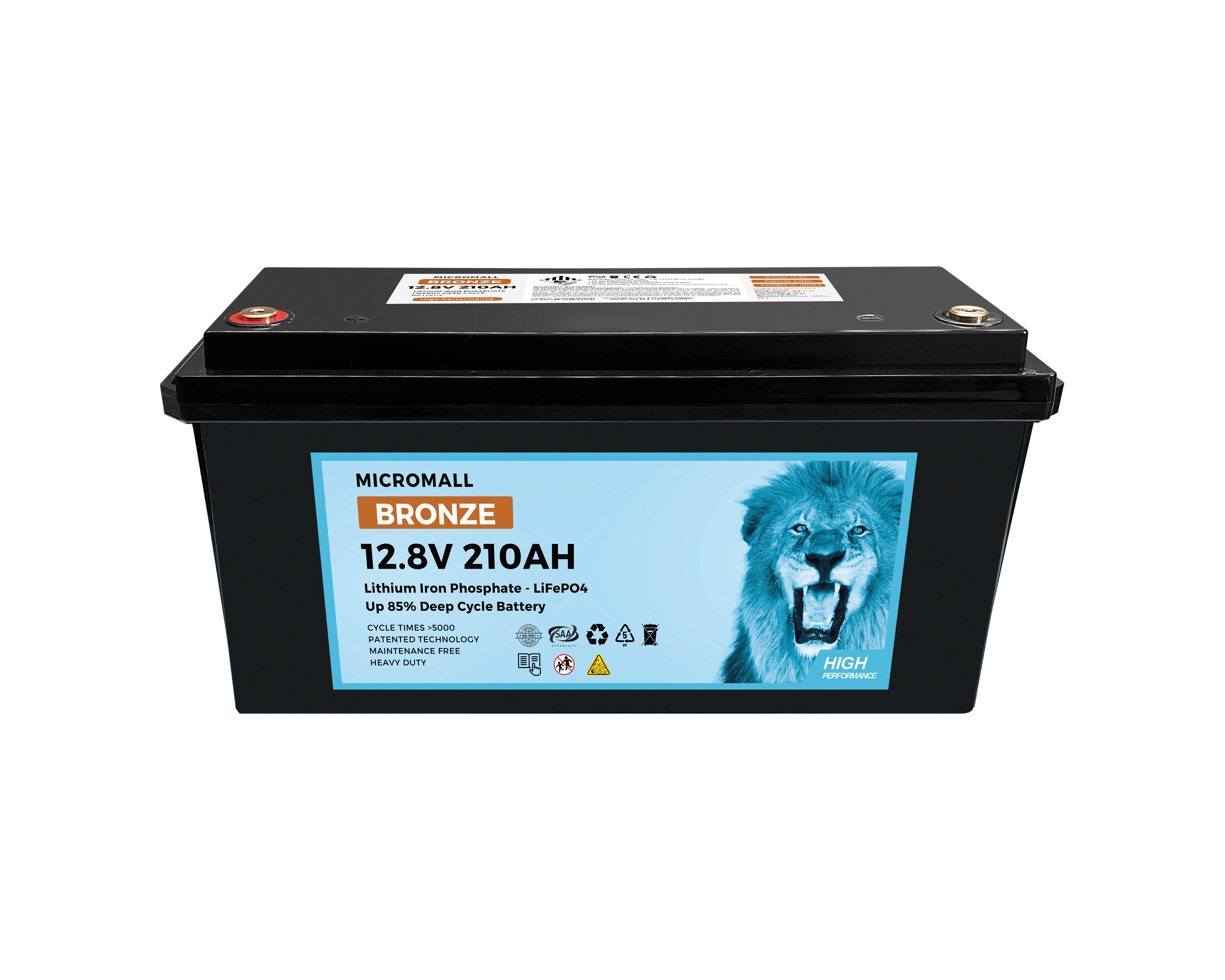 12V 200Ah 210Ah Lithium Battery LiFePO4 Battery Deep Cycle Battery Solar Battery (installed view) 12V 200Ah 210Ah Lithium Battery - BTL-12V210B installed view | NZ Depot