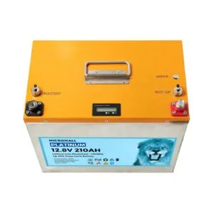 12V 200Ah 210Ah Lithium Battery Platinum - BTL-12V210M side profile | NZ Depot