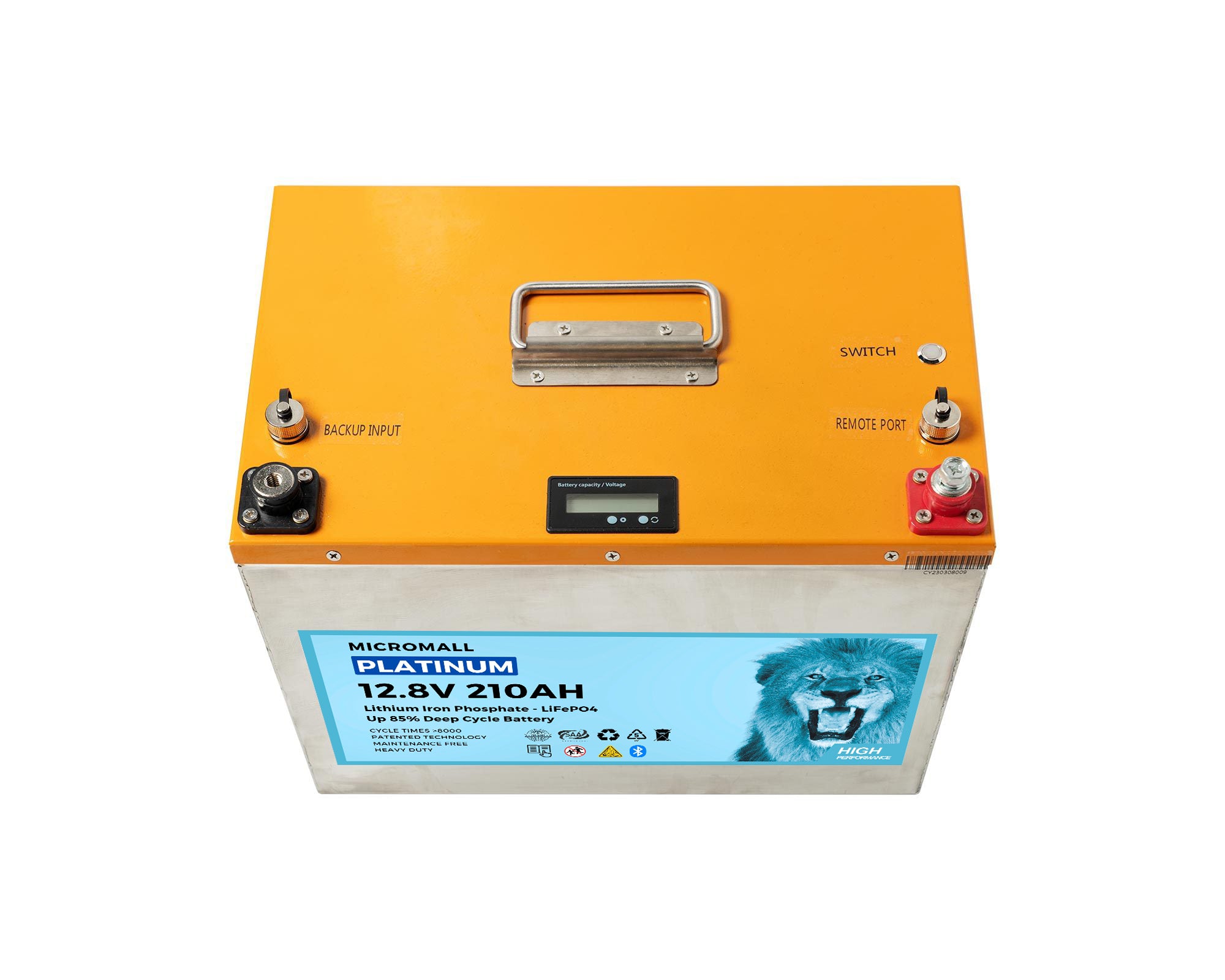 12V 200Ah 210Ah Lithium Battery LiFePO4 Battery Deep Cycle Battery Solar Battery (side profile) 12V 200Ah 210Ah Lithium Battery LiFePO4 - BTL-12V210M side profile | NZ Depot