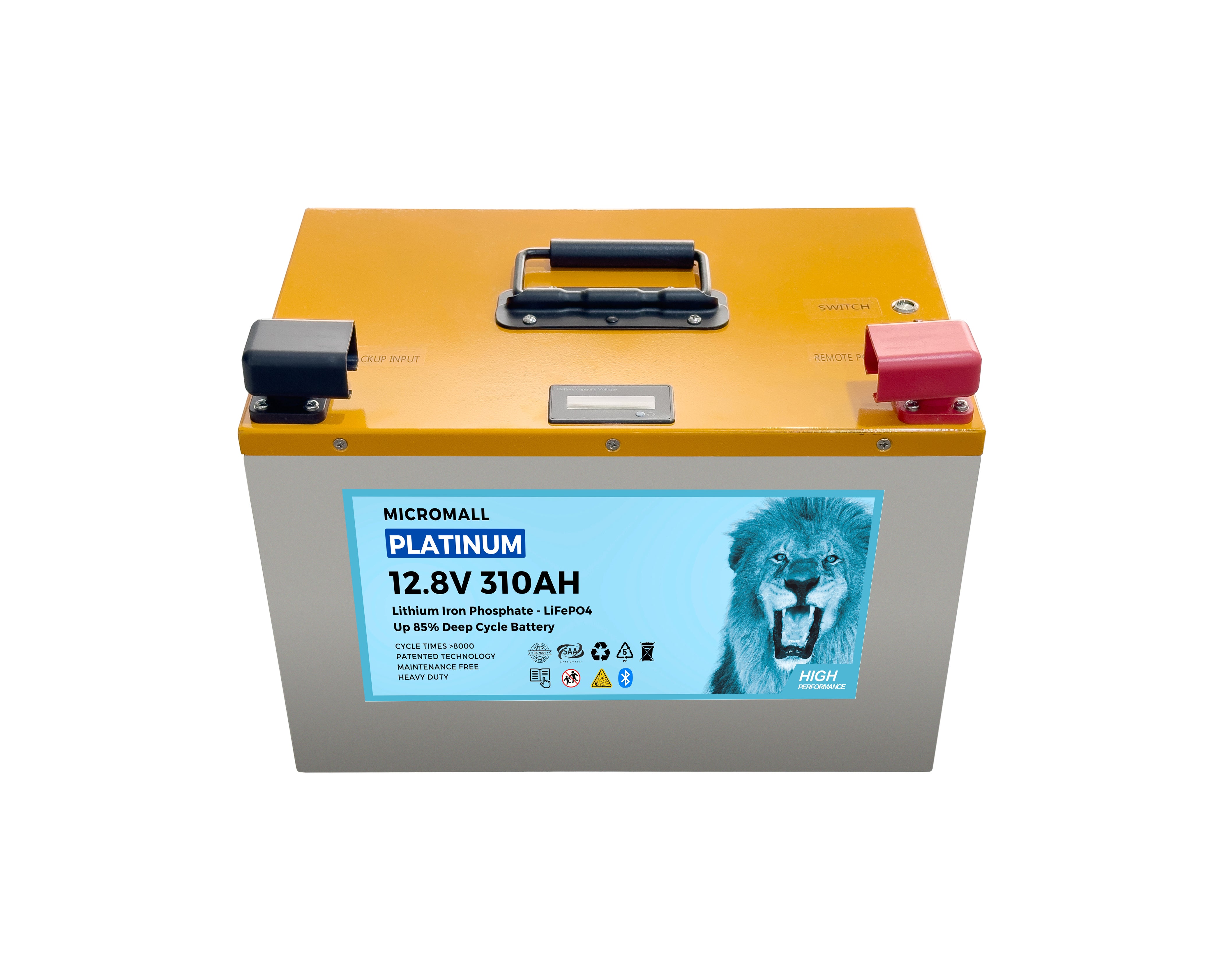 12V 300Ah 310Ah Lithium Battery LiFePO4 Battery Deep Cycle Battery Solar Battery (side profile) 12V 300Ah 310Ah Lithium Battery - BTL-12V310M side profile | NZ Depot