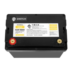 12V 50Ah 55Ah Lithium Battery - BTL-12V55G side profile | NZ Depot