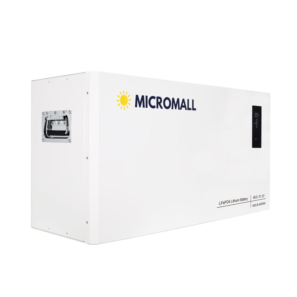 48V 51.2V280 MAX310Ah LiFePO4 Lithium Battery Deep Cycle Stackable Solar Battery (side profile) 48V 51.2V280 MAX310Ah LiFePO4 - BTL-48V300M side profile | NZ Depot