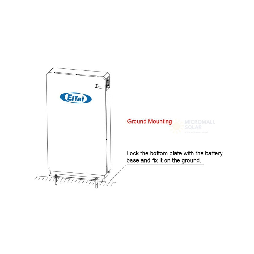 EITAI ELESHELL 10.75K Power Wall Lithium LiFePO4 48V 210Ah Solar Battery (installed view) EITAI ELESHELL 10.75K Power - ELESHELL installed view | NZ Depot