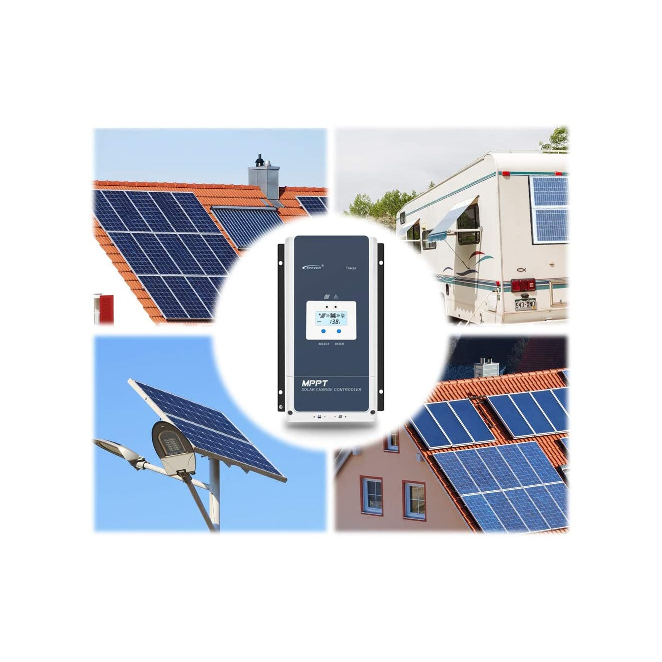 EPEVER Tracer 8415AN 80A MPPT Solar Charge Controller 12V/24V/36V/48V (product photo) EPEVER Tracer 8415AN 80A - TRACER8415AN product photo | NZ Depot