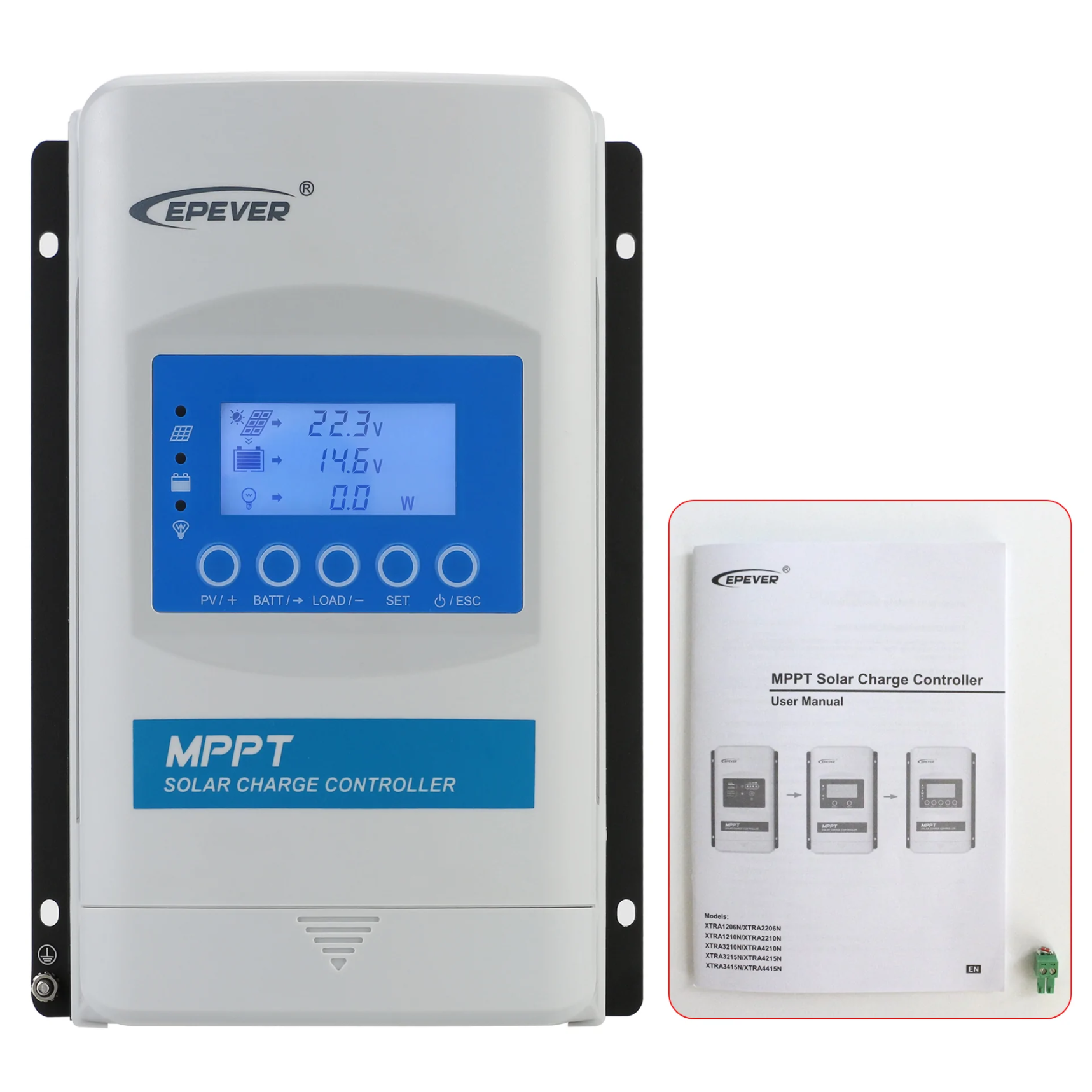 Epever XTRA2210N 20A Solar Charge Controller 12V 24V (installed view) Epever XTRA2210N 20A Solar - XTRA2210N installed view | NZ Depot