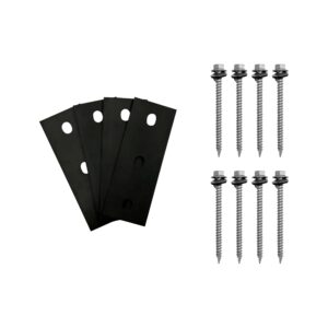 Black Anodized Aluminum Adjustable Solar Panel - RAIL-3060 side profile | NZ Depot