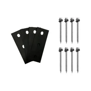 Black Anodized Aluminum Adjustable Solar Panel - RAIL-3060 side profile | NZ Depot
