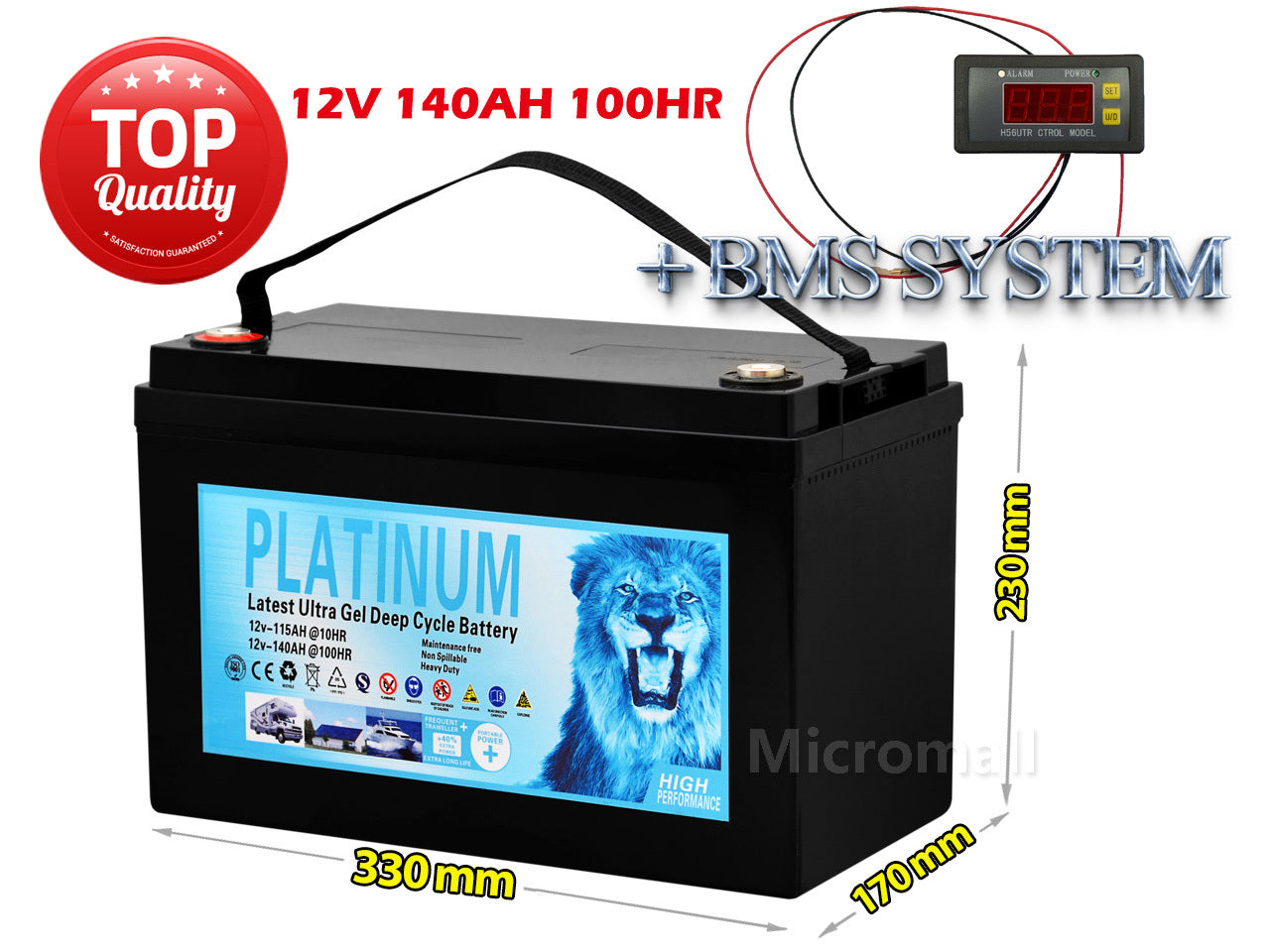 Deye 3080KWH 48V 3.6KW Off-Grid Solar Kit with Gel Battery (detail view) Deye 3080KWH 48V 3.6KW - CB2700GW3.5KG-2 detail view | NZ Depot