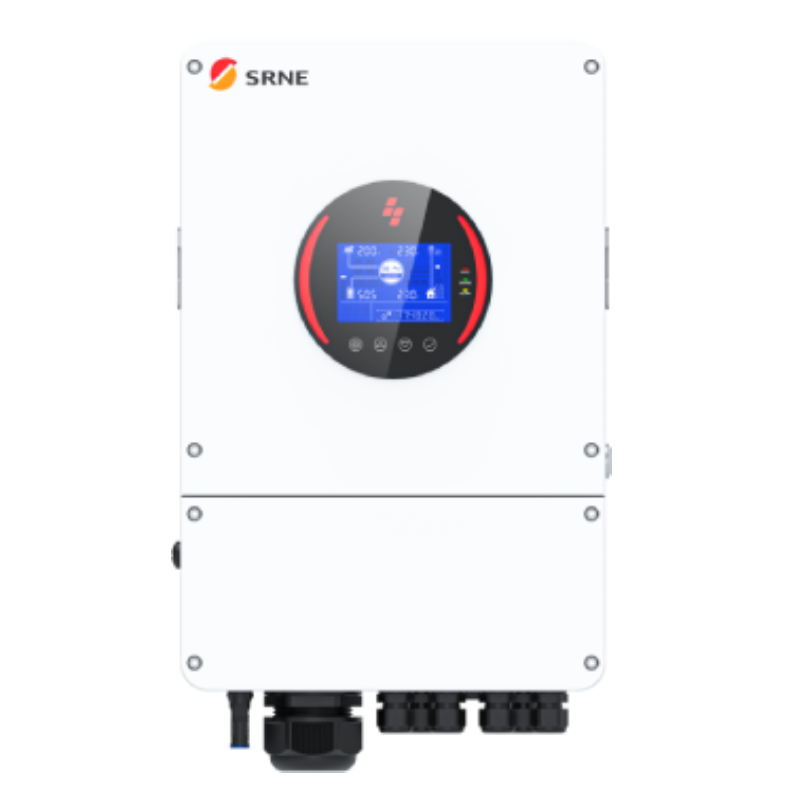 SRNE 48V 6KW 135A Single Phase Off-Grid Solar Kit with Narada Carbon Battery (side profile) SRNE 48V 6KW 135A Single - CB2700GW6KN side profile | NZ Depot
