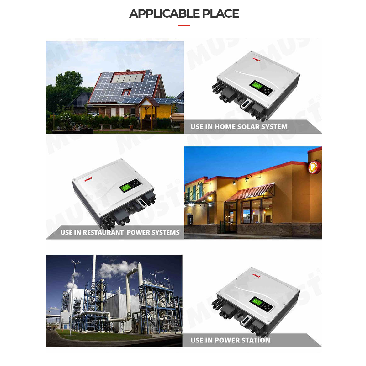 Mustpower PH10-5048A High Frequency ON/OFF Grid Hybrid Solar Inverter (product photo) Mustpower PH10-5048A High Frequency - PH10-5048A product photo | NZ Depot