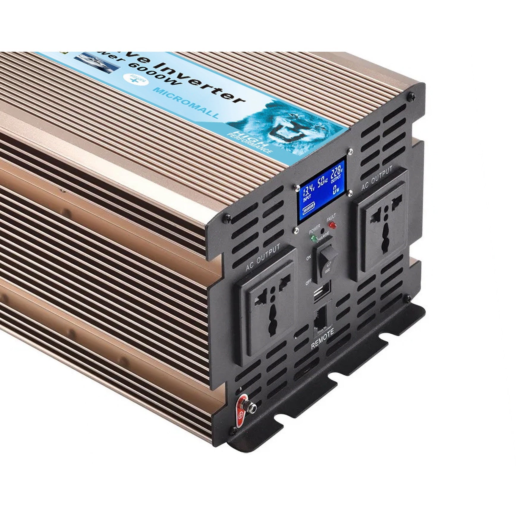48V 3000W Peak 6000W Off-Grid Pure Sine Wave Inverter REP3000 (installed view) 48V 3000W Peak 6000W - REP-48V3000W installed view | NZ Depot