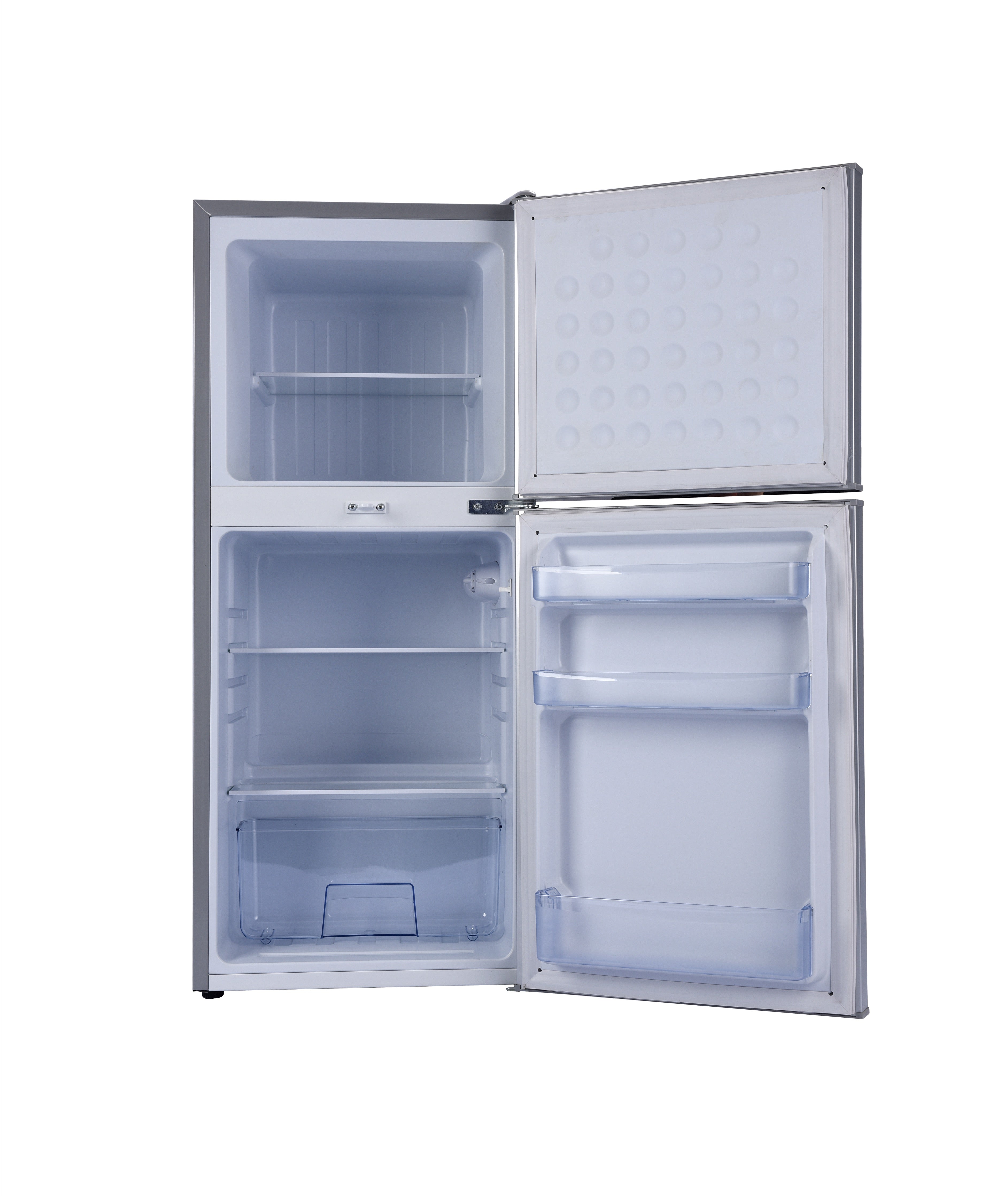 118L 12-24V DC Upright Dual Door Solar Powered Fridge Freezer with DC Compressor (installed view) 118L 12-24V DC Upright - BCD-118 installed view | NZ Depot