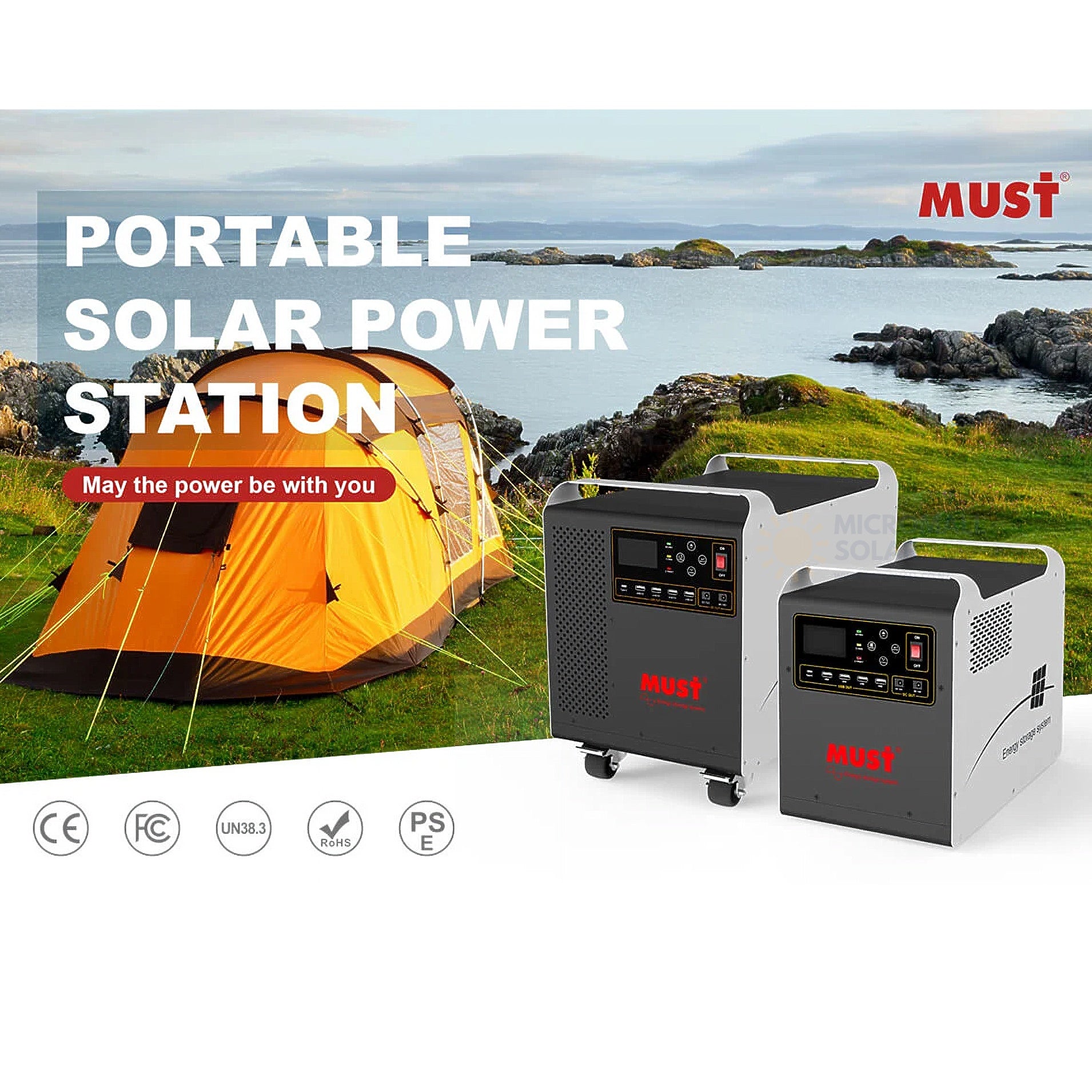 Mustpower 24V 3000W Portable Power Station Solar Power Station Power Bank (installed view) Mustpower 24V 3000W Portable - HBP18-3024OS installed view | NZ Depot