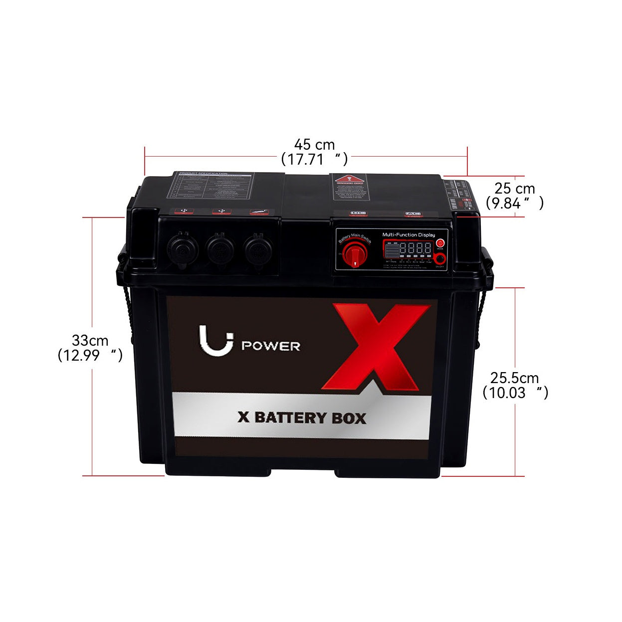 High Capacity Heavy Duty Multi Output Power Battery Box (detail view) High Capacity Heavy Duty - BOX-3 detail view | NZ Depot