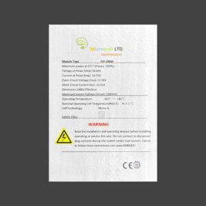 200W Flexible Monocrystalline Outdoor - FLEX200W side profile | NZ Depot