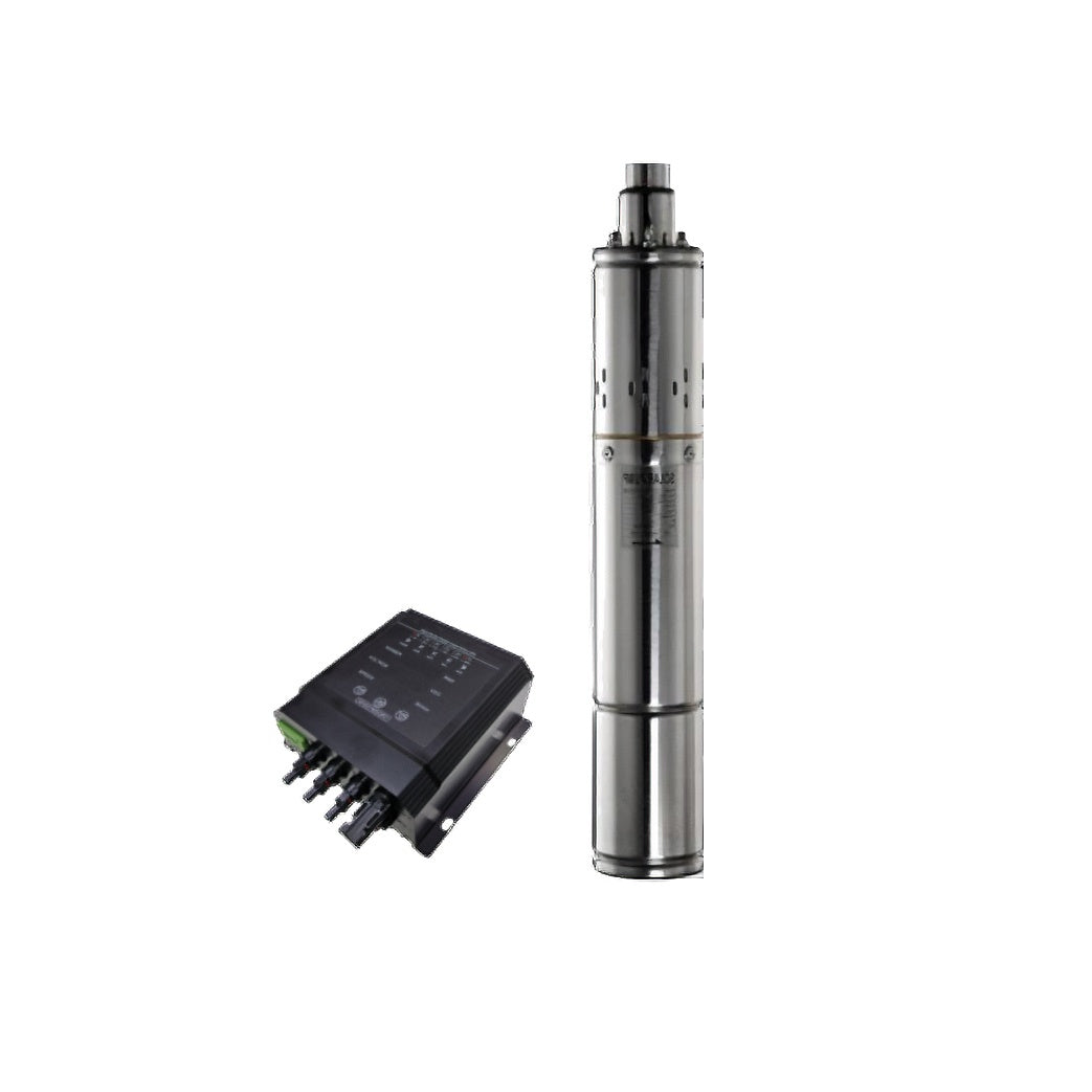 3inch Helical Rotor Solar Power Submersible Pump Combo (side profile) 3inch Helical Rotor Solar - PUMP-D24/140 side profile | NZ Depot