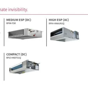 Temperzone VRF Indoor Units - TZ-TEMPERZONEVRFINDOORUNITS side profile | NZ Depot