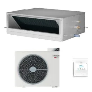Hitachi 10kW Aircore 700 High Static Ducted Systems Heat Pump Air Conditioner - Complete Set (Indoor + Outdoor) - NZ Depot