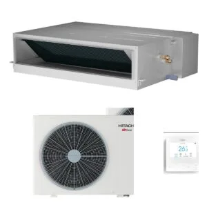 Hitachi 10kW Aircore 700 Mid Static Ducted Systems Heat Pump Air Conditioner - Complete Set (Indoor + Outdoor) - NZ Depot