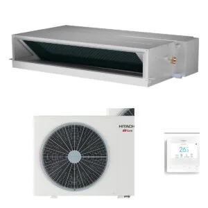 Hitachi 14kW Aircore 700 Mid Static Three Phase Ducted Systems Heat Pump Air Conditioner - Complete Set (Indoor + Outdoor) - NZ Depot
