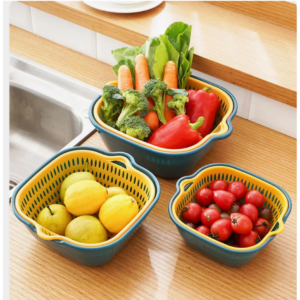 Buy 2PC/set Kitchen Sink Vegetable drainer Fruit basket For fruit washing Online - Homeware Clearance Sale -  - 1 - NZ Depot Delivery