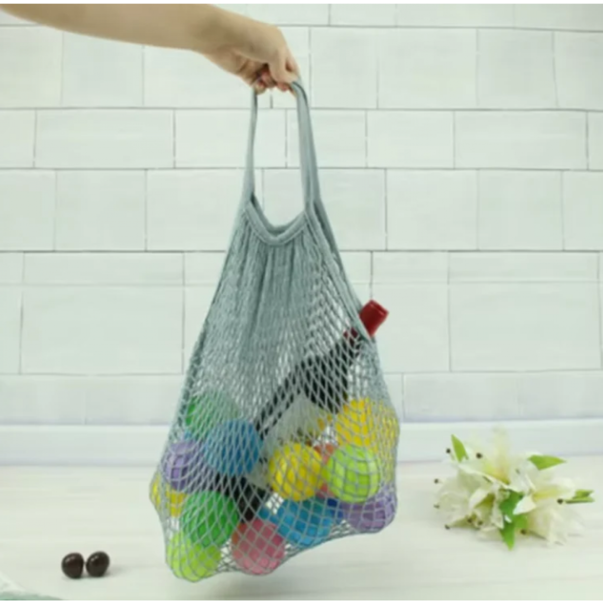 2XCotton Mesh String Organic Organizer Handbag Short Handle - Net Tote - Homeware Clearance Sale - 2 - NZ DEPOT Bathroom Buy 2XCotton Mesh String Organic Organizer Handbag Short Handle Online - Homeware Clearance Sale - - 2 - NZ Depot Delivery
