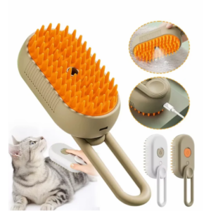 Buy 3in1 Pet Steam Grooming Brush Cat Hair Remover Dog Cleaning Tool Online - Homeware Clearance Sale -  - 1 - NZ Depot Delivery