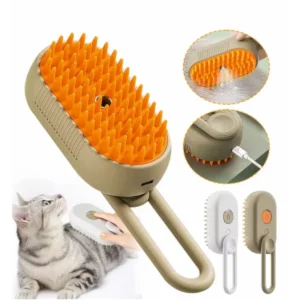 Buy 3in1 Pet Steam Grooming Brush Cat Hair Remover Dog Cleaning Tool Online - Homeware Clearance Sale - - 1 - NZ Depot Delivery