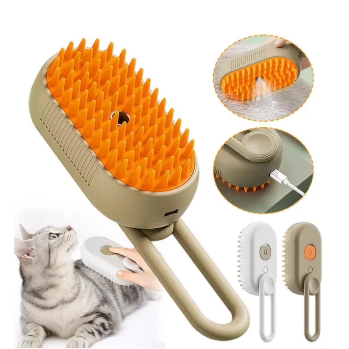 3in1 Pet Steam Grooming Brush Cat Hair Remover Dog Cleaning Tool 1 Buy 3in1 Pet Steam Grooming Brush Cat Hair Remover Dog Cleaning Tool Online - Homeware Clearance Sale - - 1 - NZ Depot Delivery