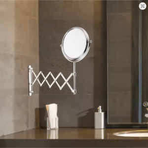 Buy 6 Inch Round Retractable Bathroom Wall Mirror Two-Sided 3X Magnifying Online - Homeware Clearance Sale -  - 1 - NZ Depot Delivery