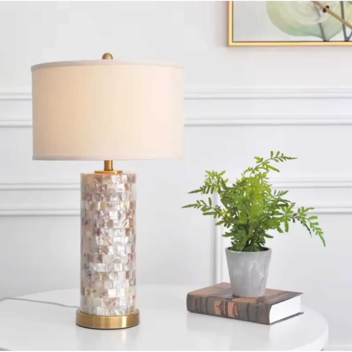 American Luxury Shell Table Lamp LED Cloth Art Desk Light - Shell Lamp - Homeware Clearance Sale - 3 - NZ DEPOT Bathroom Buy American Luxury Shell Table Lamp LED Cloth Art Desk Light Online - Homeware Clearance Sale - - 3 - NZ Depot Delivery