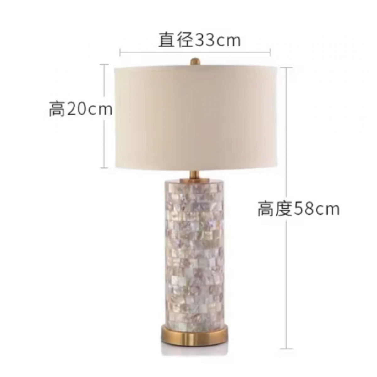 American Luxury Shell Table Lamp LED Cloth Art Desk Light - Shell Lamp - Homeware Clearance Sale - 4 - NZ DEPOT Bathroom Buy American Luxury Shell Table Lamp LED Cloth Art Desk Light Online - Homeware Clearance Sale - - 4 - NZ Depot Delivery