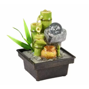 Buy Bamboo Shaped Desktop Water Flow Ornament With Crystal Ball 13x13x17.5cm Online - Homeware Clearance Sale -  - 2 - NZ Depot Delivery