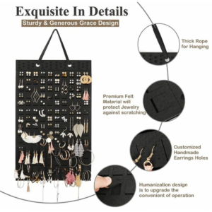 Buy Hanging Earring Holder Organiser,Brooch Pin Display Board Online - Homeware Clearance Sale -  - 2 - NZ Depot Delivery