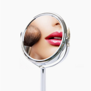 Buy Iron-carbon Alloy Makeup Mirror Glass Silver Double Cosmetic Mirror Oval Mirror Online - Homeware Clearance Sale -  - 2 - NZ Depot Delivery