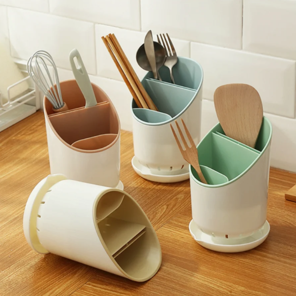 Kitchen Storage Chopsticks Tube With Drain Plate - Storgae Tube - Homeware Clearance Sale - 3 - NZ DEPOT Bathroom Buy Kitchen Storage Chopsticks Tube With Drain Plate Online - Homeware Clearance Sale - - 3 - NZ Depot Delivery