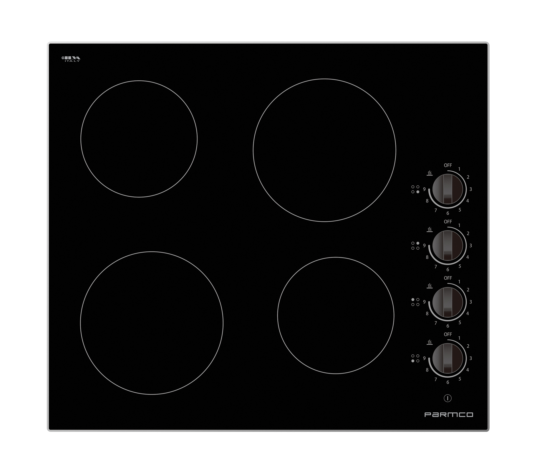 Parmco Cooktop series1 600mm aluminium trim ceramic 4 burner 1 Buy Parmco Cooktop series1 600mm aluminium trim ceramic 4 burner Online - - 1 - NZ Depot Kitchen