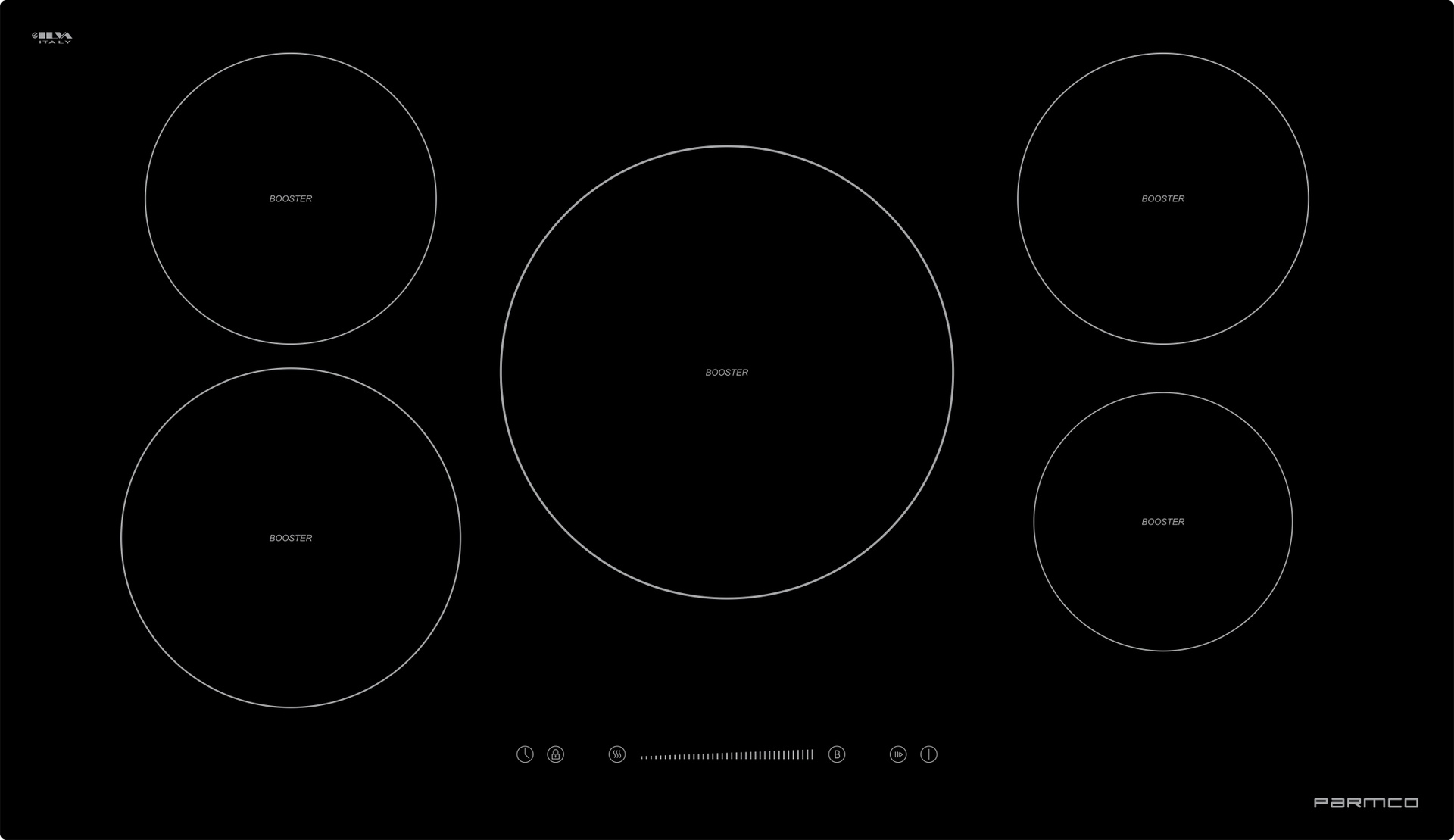 Parmco Cooktop series3 900mm black induction 5 burner 1 Buy Parmco Cooktop series3 900mm black induction 5 burner Online - - 1 - NZ Depot Kitchen