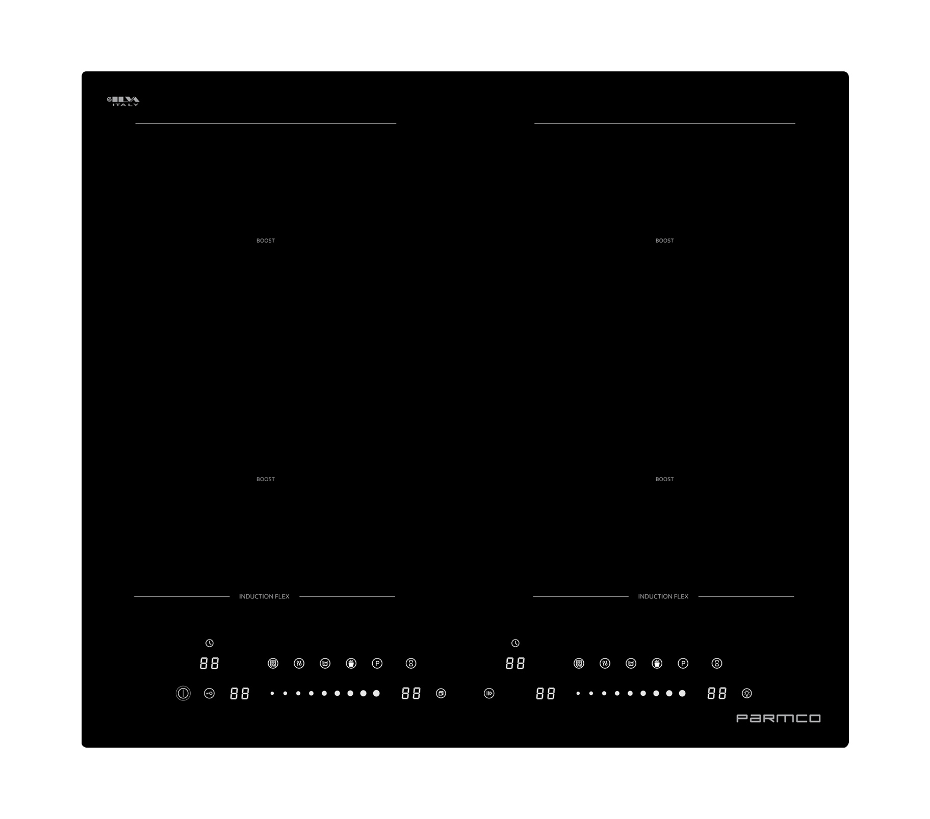 Parmco Cooktop series6 600mm black induction zoneless 4 burner 1 Buy Parmco Cooktop series6 600mm black induction zoneless 4 burner Online - - 1 - NZ Depot Kitchen