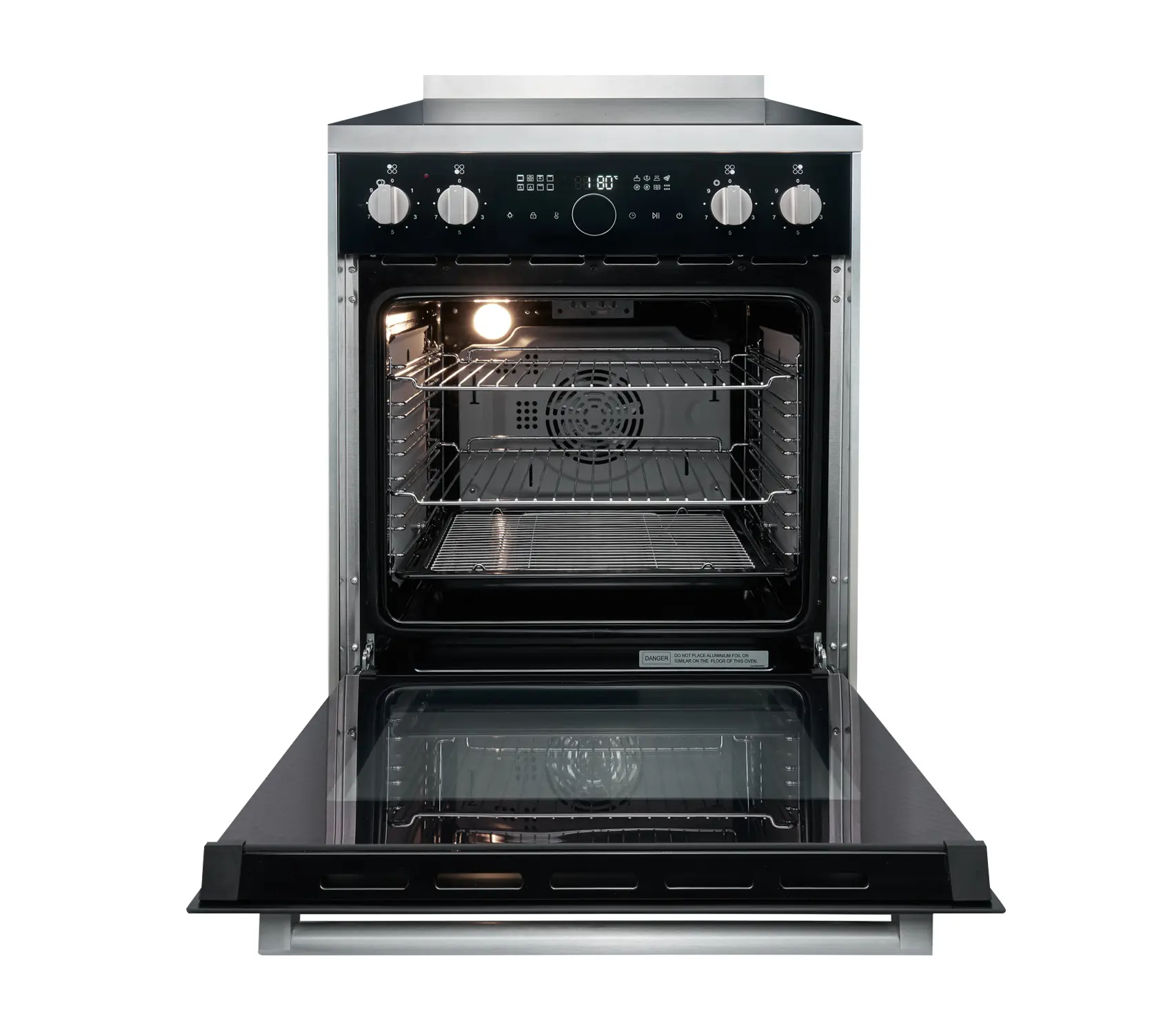 Parmco Freestanding stove 600mm glass ceramic - FS600GC02 - - 5 - NZ DEPOT Parmco Buy Parmco Freestanding stove 600mm glass ceramic Online - - 5 - NZ Depot Kitchen