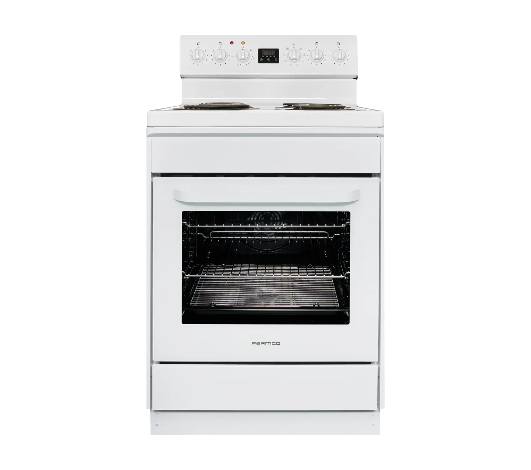 Parmco Freestanding stove 60cm white radiant 8function 1 Buy Parmco Freestanding stove 60cm white radiant 8function Online - - 1 - NZ Depot Kitchen