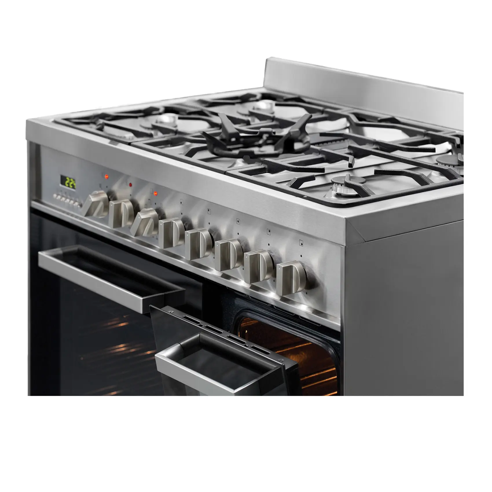 Parmco Freestanding stove 900mm stainless gas 1.5oven - FS9S-5-3 - - 4 - NZ DEPOT Parmco Buy Parmco Freestanding stove 900mm stainless gas 1.5oven Online - - 4 - NZ Depot Kitchen