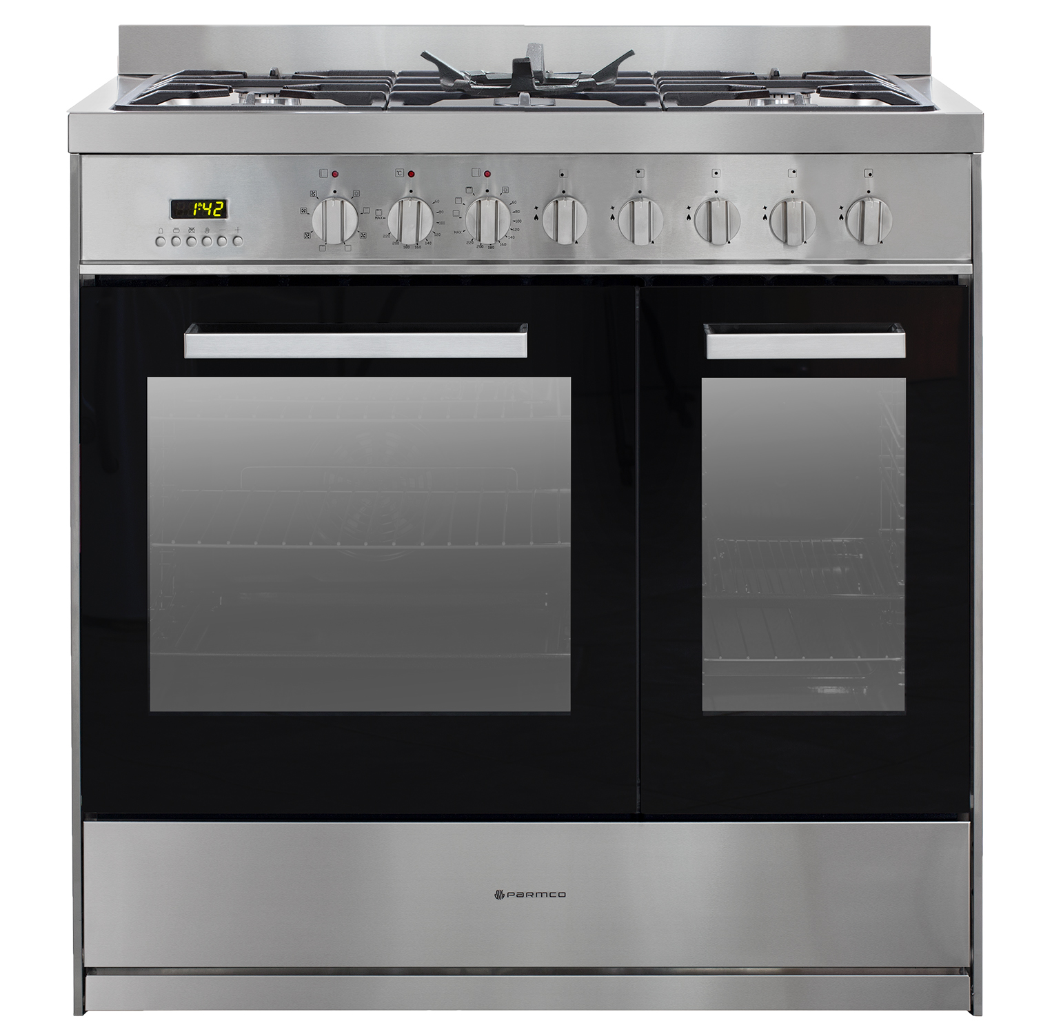 Parmco Freestanding stove 900mm stainless gas 1.5oven 1 Buy Parmco Freestanding stove 900mm stainless gas 1.5oven Online - - 1 - NZ Depot Kitchen