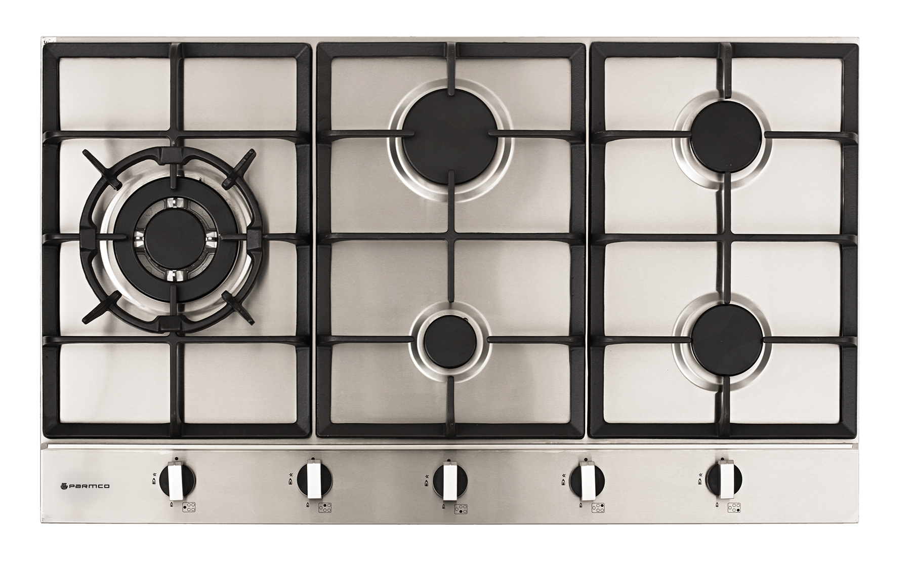 Parmco Gas cooktop 900mm stainless 4burner+wok 1 Buy Parmco Gas cooktop 900mm stainless 4burner+wok Online - - 1 - NZ Depot Kitchen