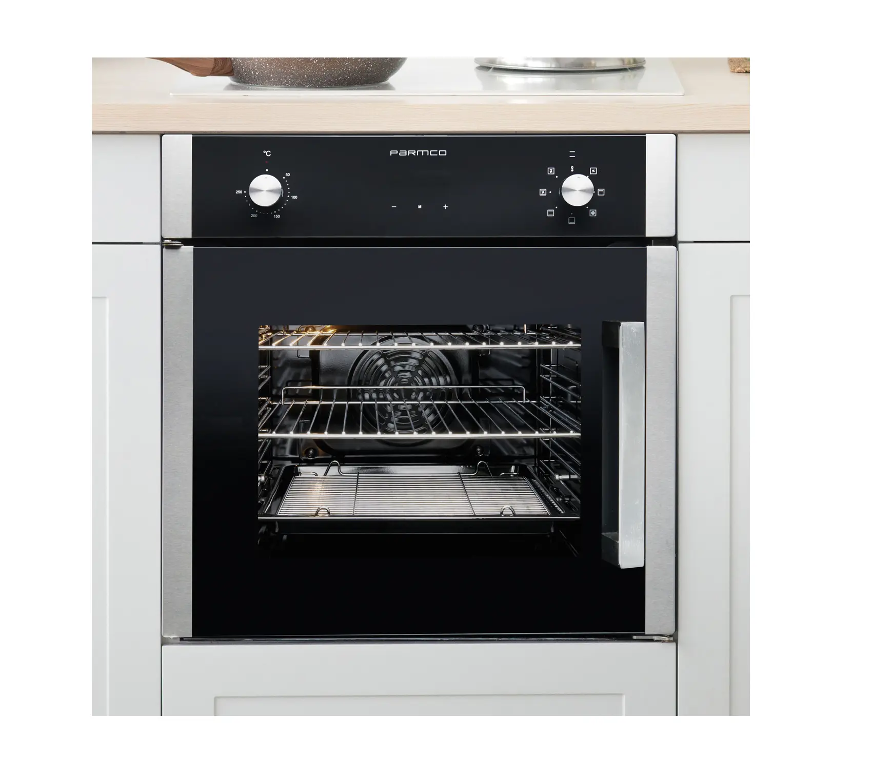 Parmco Oven 600mm stainless 7function side open 56l - PPOV-6S-SIDE-1 - - 4 - NZ DEPOT Parmco Buy Parmco Oven 600mm stainless 7function side open 56l Online - - 4 - NZ Depot Kitchen