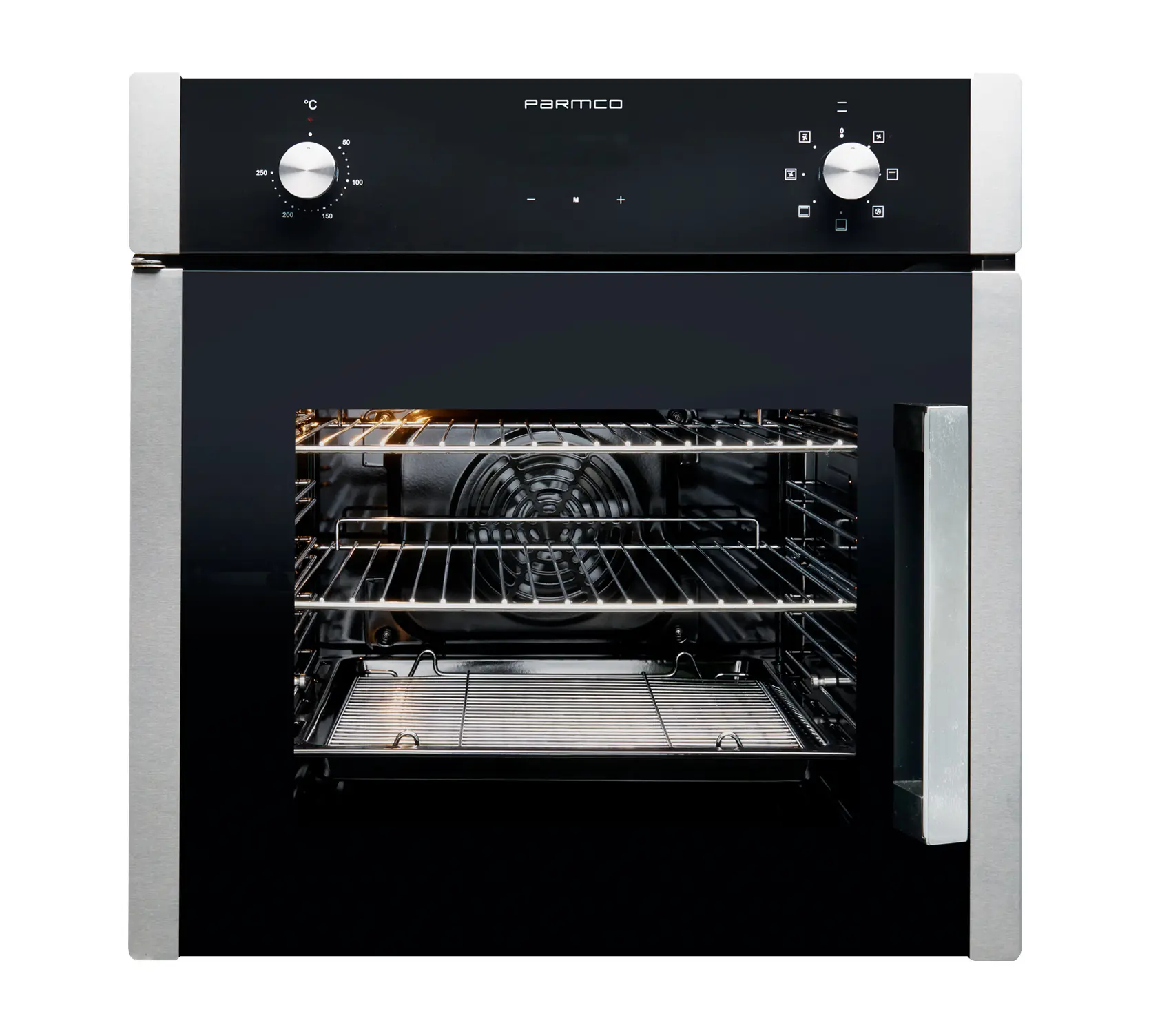 Parmco Oven 600mm stainless 7function side open 56l 1 Buy Parmco Oven 600mm stainless 7function side open 56l Online - - 1 - NZ Depot Kitchen